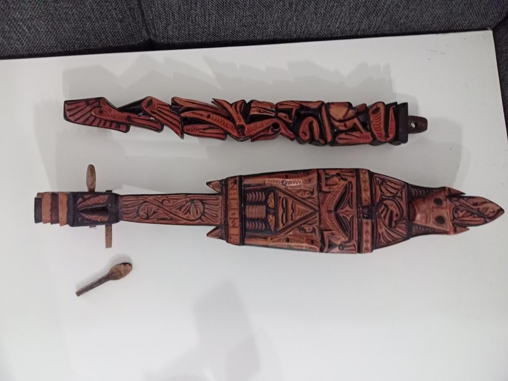 Houten luit uit Sumatra, Indonesië, Antiek en Kunst, Ophalen of Verzenden