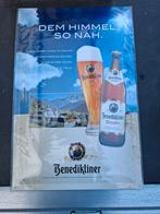 Benediktiner Weissbier Reclamebord - Nieuwstaat grootformaat, Ophalen of Verzenden, Nieuw, Reclamebord