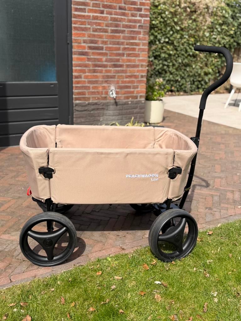 Beachwagon Lite met huif in zeer goede staat, Ophalen, Opvouwbaar, Zo goed als nieuw