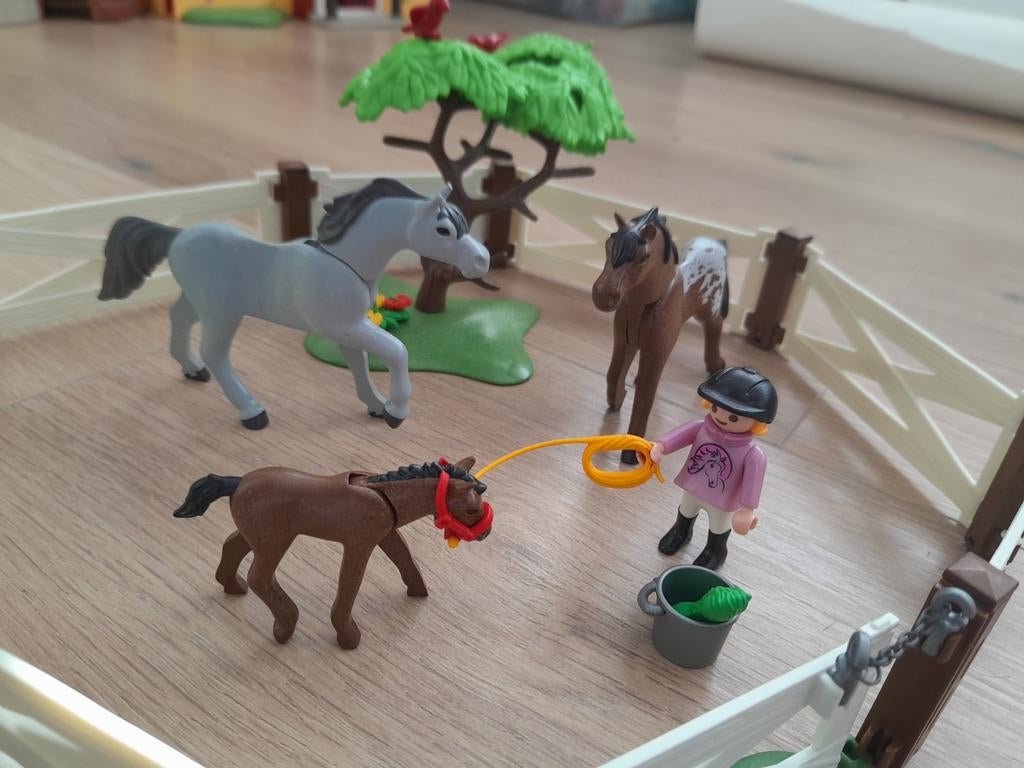 Playmobil 6931 paardenweide, Ophalen of Verzenden, Zo goed als nieuw, Complete set