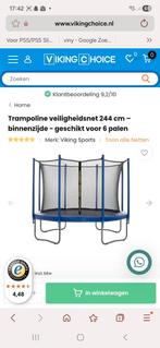 Nieuwe net+rand trampoline 244, Ophalen of Verzenden, Nieuw