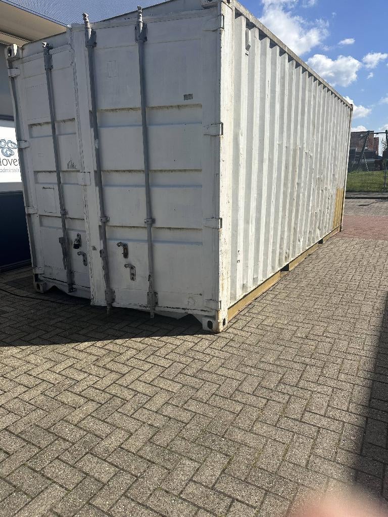 Zeecontainer, Ophalen, Gebruikt, Geel