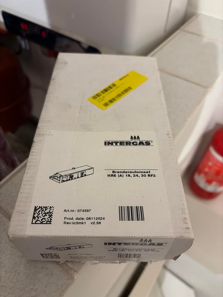 Intergas Branderautomaat HRE (A) 18, 24, 30 RF2 - Defect, Doe-het-zelf en Verbouw, Verwarming en Radiatoren, 30 tot 80 cm, Gebruikt