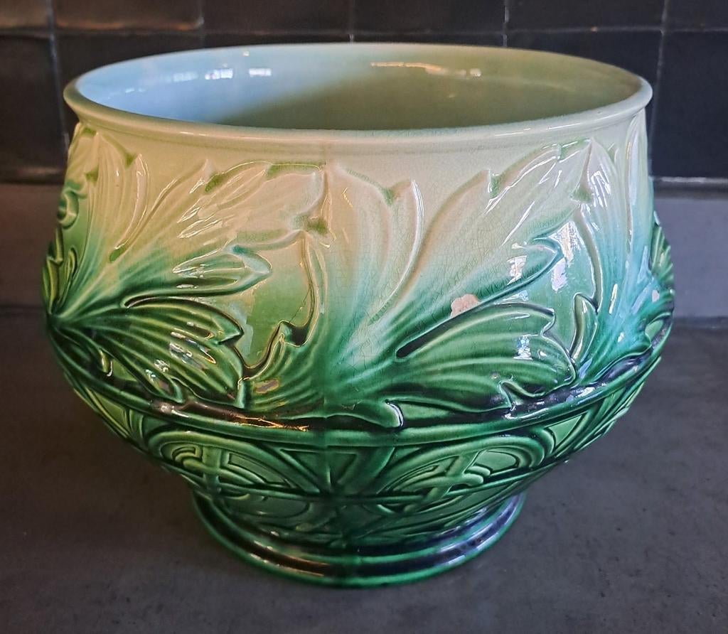 Antieke Wessel Bonn cachepot 1880 - 1900, Antiek en Kunst, Ophalen