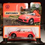 2019 VW Beetle Convertible oranje Match Box 1:64, Ophalen of Verzenden, Nieuw, Auto