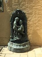 Bronze Two Boys Pouring Vase Wall Fountain Sculpture, Antiek en Kunst, Ophalen, Brons