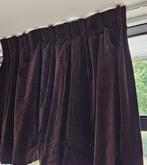 Gordijnen velours bruin 85cm bij 74cm, Huis en Inrichting, Gebruikt, Bruin, Velours, Minder dan 100 cm