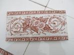 90 antieke sierranden, roodbruin fijn motiefje 7,5x15 cm, Antiek en Kunst, Ophalen