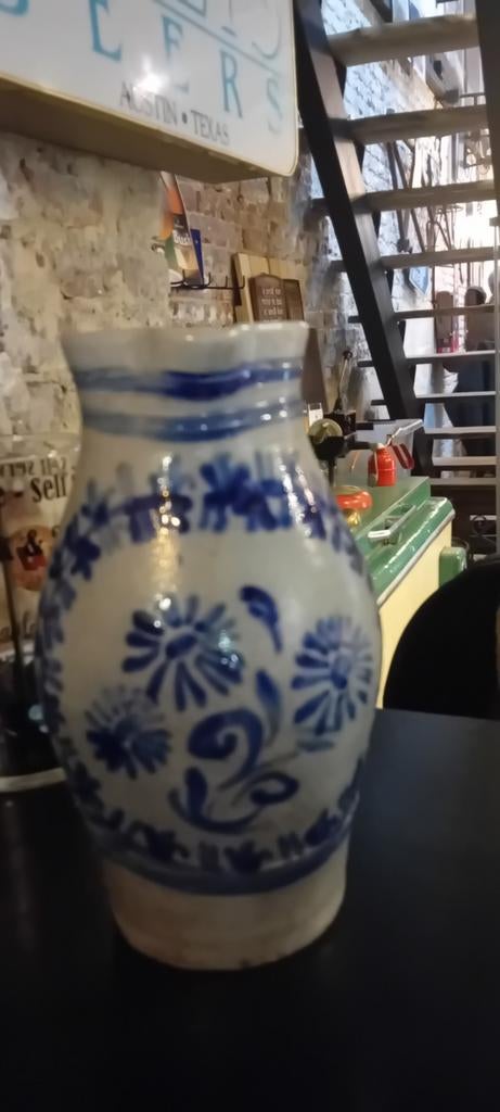 Oude gress kruik, Antiek en Kunst, Curiosa en Brocante, Ophalen of Verzenden