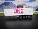 Wsi 04-2201 & 03-1010 ONE 40FT Reefer Container & Chassis, Hobby en Vrije tijd, Modelauto's | 1:50, Ophalen, Nieuw, Bus of Vrachtwagen