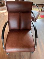 Lederen stoel, bruin, Ophalen, Gebruikt, Minder dan 75 cm, Leer
