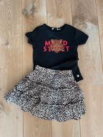 Moodstreet t-shirts plus merkloos rokje maat 128, Ophalen of Verzenden, Zo goed als nieuw, Meisje
