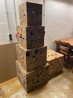 Boomstam houten blokken / tafels / pilaar (partij/opkoper), Ophalen, Minder dan 55 cm, Vierkant, Nieuw