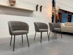 4 Nieuw Rolf Benz Noa Eetkamerstoelen Design stof Stoel, Nieuw, Ophalen of Verzenden, Vier, Stof