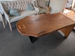 Eikenhouten tafel boomstamtafel, Ophalen, Gebruikt, Eikenhout, 200 cm of meer