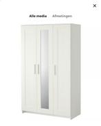 Witte kast met spiegel - af te halen, Huis en Inrichting, Ophalen, Overige materialen, Gebruikt, 100 tot 150 cm