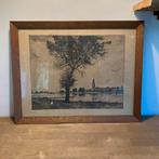 Vintage Ets/Gravure - Gesigneerd - 68x55cm - Ingelijst Kunst, Antiek en Kunst, Ophalen