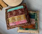 Set van 2 Indiase / boho kussenhoezen, Ophalen of Verzenden, Gebruikt