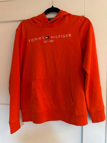 Tommy Hilfiger Oranje Hoodie - maat 164 - z.g..a.n. beschikbaar voor biedingen