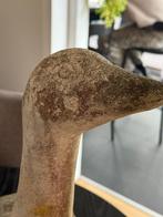 Vintage Betonnen Gans Tuinbeeld - 70cm, Tuin en Terras, Tuinbeelden, Ophalen of Verzenden, Gebruikt, Beton, Dierenbeeld