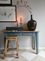 Leuke stoere sidetable, haltafel., Ophalen, 100 tot 150 cm, Zo goed als nieuw, Stoer landelijk