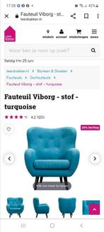Fauteuil Viborg stof turquoise nog in zeer goede staat, Huis en Inrichting, Stof, Ophalen of Verzenden, Zo goed als nieuw
