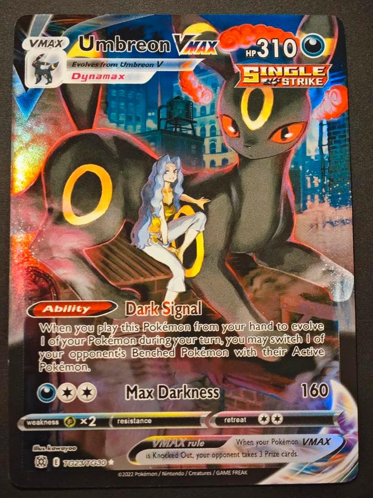 Umbreon Vmax TG23/TG30 [Proxy], Hobby en Vrije tijd, Verzamelkaartspellen | Pokémon, Zo goed als nieuw, Losse kaart, Ophalen of Verzenden