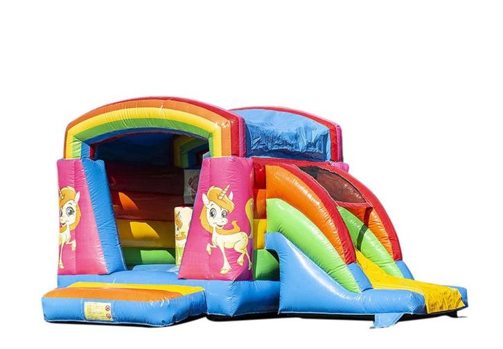 Te koop Springkussen Mini Mini Multifun Unicorn, Hobby en Vrije tijd, Feestartikelen | Verhuur, Nieuw, Overige, Ophalen