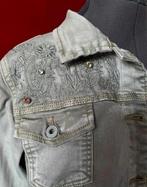 Kaki jasje met borduursel van Onado maat 42. ZGAN, Onado, Maat 42/44 (L), Ophalen of Verzenden, Zo goed als nieuw