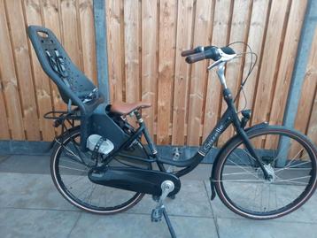 Gazelle Bloom moederfiets met zitje 28 inch 49 cm 8 versnel. beschikbaar voor biedingen