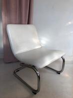 Mooie leren designstoel, Huis en Inrichting, Stoelen, Ophalen, Gebruikt, Bruin, Eén
