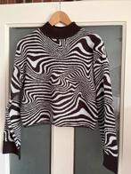 Bruin-wit trui met zebraprint maat XS, Kleding | Dames, Ophalen of Verzenden, Gedragen, Maat 34 (XS) of kleiner, Bruin