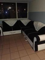 Moderne Hoekbank Zwart/Wit, Huis en Inrichting, Banken | Bankstellen, 250 tot 300 cm, 100 tot 125 cm, Hoekbank, Ophalen of Verzenden