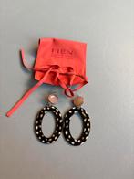 Fien Gooisch XL Oorbellen, Sieraden, Tassen en Uiterlijk, Overige materialen, Hangers, Zwart, Ophalen of Verzenden