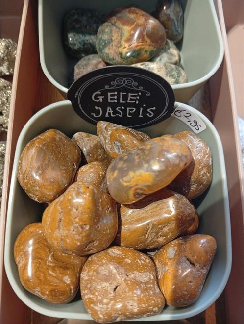 Gele jaspis, Verzamelen, Mineralen en Fossielen, Mineraal, Ophalen of Verzenden