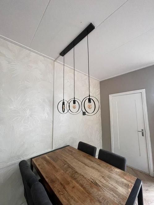 Eettafel lamp, Huis en Inrichting, Lampen | Hanglampen, Zo goed als nieuw, 75 cm of meer, Metaal, Ophalen of Verzenden