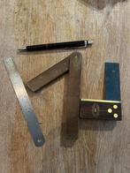 kleine winkelhaak, zweihaak, meetlat, Antiek en Kunst, Antiek | Gereedschap en Instrumenten, Ophalen of Verzenden