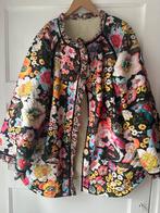 quilted doorgestikt gebloemd roezel jasje maat XXXL 44 46, Ophalen of Verzenden, Nieuw, Maat 42/44 (L), Zwart