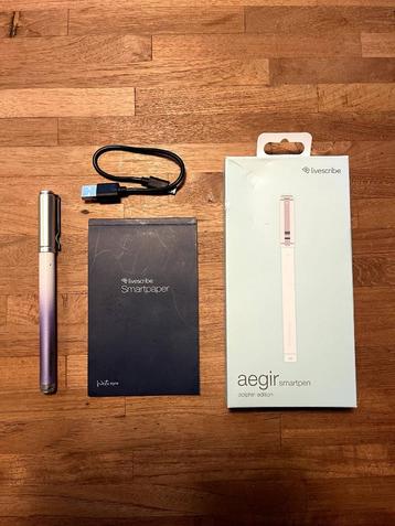 Livescribe Aegir Smartpen Dolphin  + 4x A4 Notitieboeken beschikbaar voor biedingen