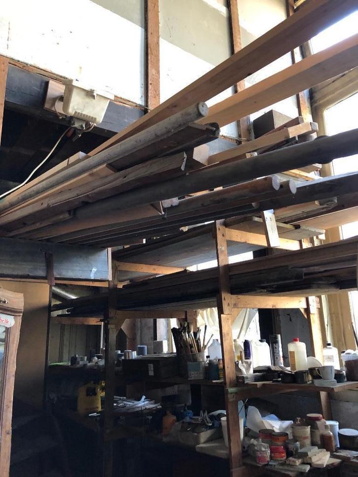 hout, diverse lengtes en maten, Tuin en Terras, Palen, Balken en Planken, Gebruikt, Balken, 180 tot 250 cm, Ophalen