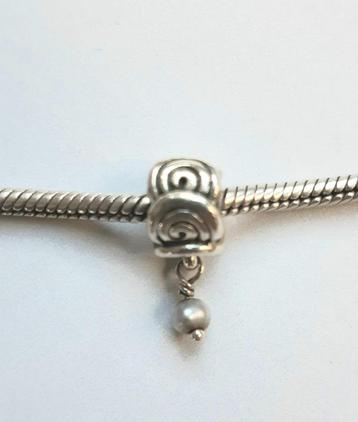 Pandora bedel zilver met parel retired beschikbaar voor biedingen