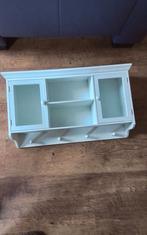 💐WIT WANDKASTJE MET 2 DEURTJES PLEXIGLAS, Huis en Inrichting, Kasten | Vitrinekasten, Ophalen of Verzenden, 25 tot 50 cm, Minder dan 100 cm