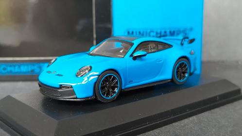 Porsche 911 992 GT3 Shark Blue 1:64 Minichamps 64 Pol, Hobby en Vrije tijd, Modelauto's | Overige schalen, Nieuw, Auto, Ophalen of Verzenden