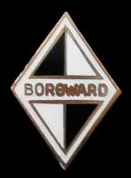 Borgward speld- zwart-wit emaille, Verzamelen, Verzenden, Nieuw, Transport, Speldje of Pin
