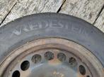 Set van 4 Zomerbanden 185/65 R15 op stalen velg 4x100, Auto-onderdelen, Banden en Velgen, Ophalen, Gebruikt, 15 inch, Banden en Velgen