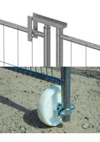 Poortwiel en poortscharnier als set geleverd |, Ophalen of Verzenden, Nieuw, Palen