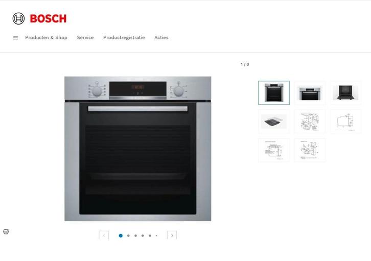 Nieuwe Everglades en Bosch inbouw oven nu opruimprijs, Witgoed en Apparatuur, Ovens, Nieuw, Inbouw, Oven met grill, 45 tot 60 cm