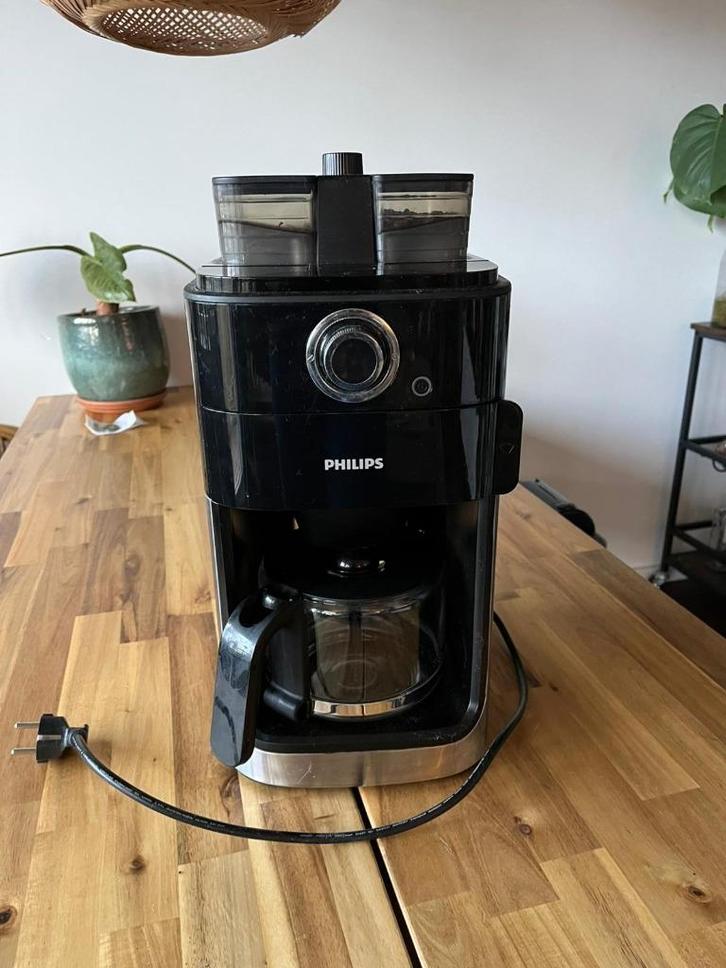 PHILIPS Grind & Brew koffiezetapparaat, Witgoed en Apparatuur, Koffiezetapparaten, Zo goed als nieuw, Gemalen koffie, Koffiebonen
