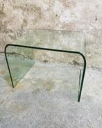Glazen Fiam Waterfall Bijzettafel Salontafel , Jaren 80, Ophalen, Zo goed als nieuw, Rond, Glas