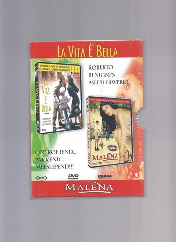 2 DVD Box R Benigni La vita e' bella , G Tornatore Malena beschikbaar voor biedingen